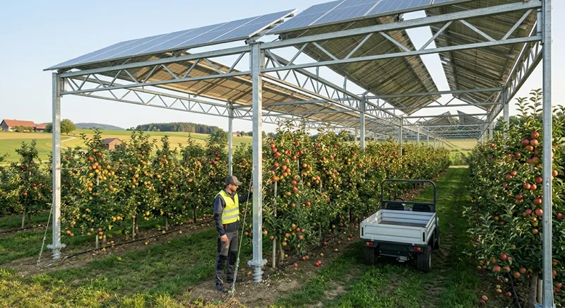 Agrivoltaic PV mounting system for solar panel installation