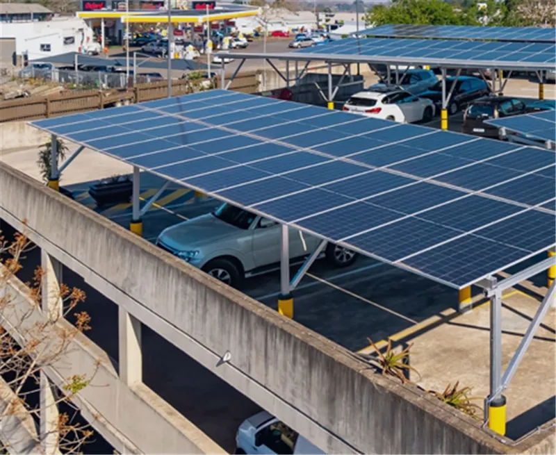 Commercial solar carport mounting system for a parking lot photovoltaic canopy