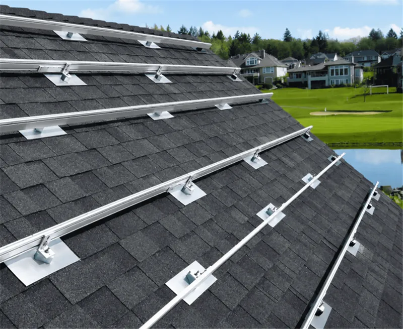 flush mount solar panel bracket for low profile rooftop installation