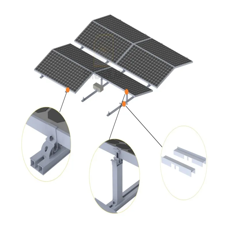 Hybrid flat roof solar mounting system combining ballast and mechanical attachment