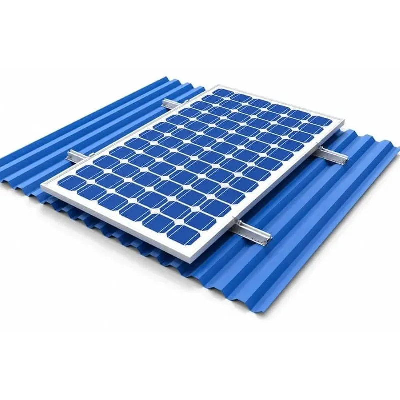Trapezoidal metal roof long-rail solar mounting system with rail splices and module clamps