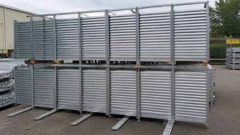 Export packaging for commercial solar carport mounting system components