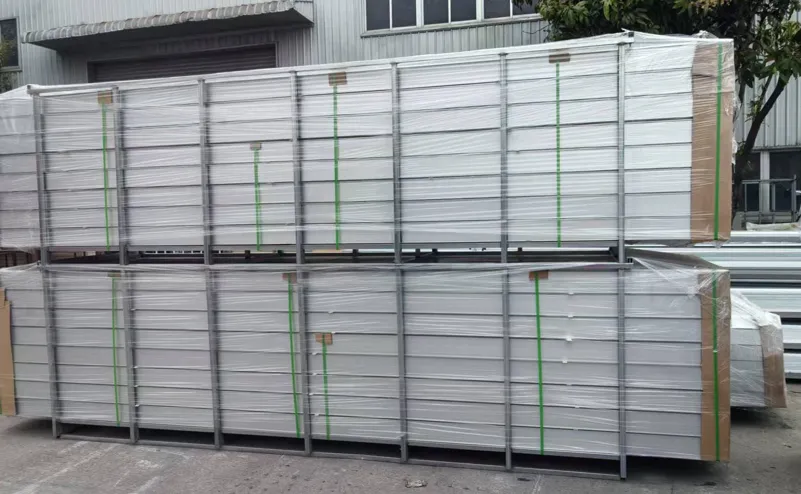 Export packaging for residential solar carport mounting system components
