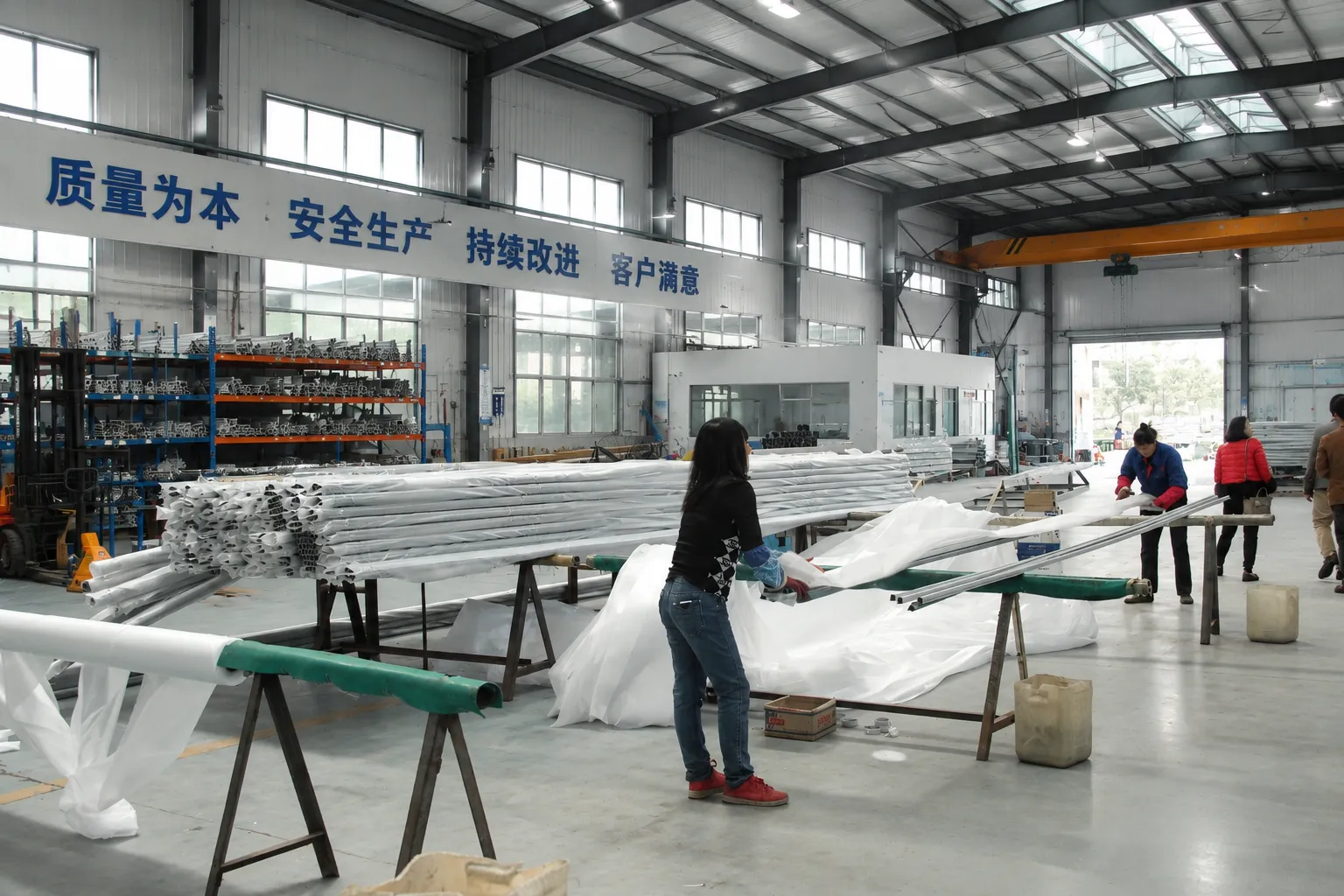 Export-ready packaging for fixed tilt ground mount solar racking system components
