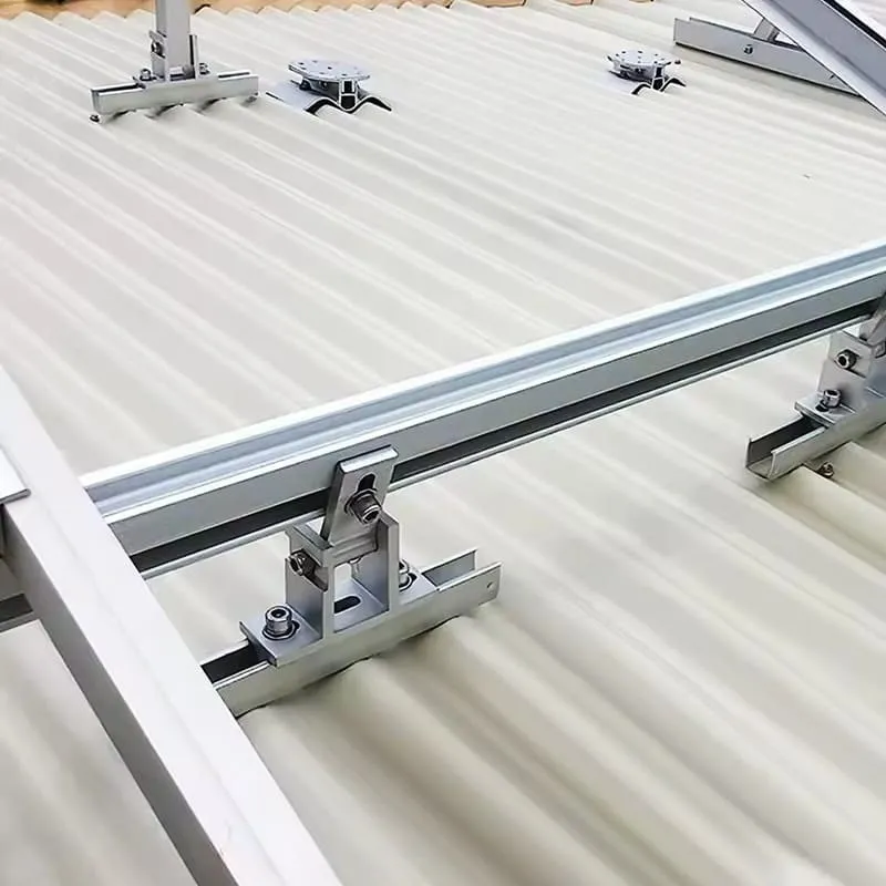 Solar mounting rails clamps roof hooks hanger bolts and stainless steel fasteners
