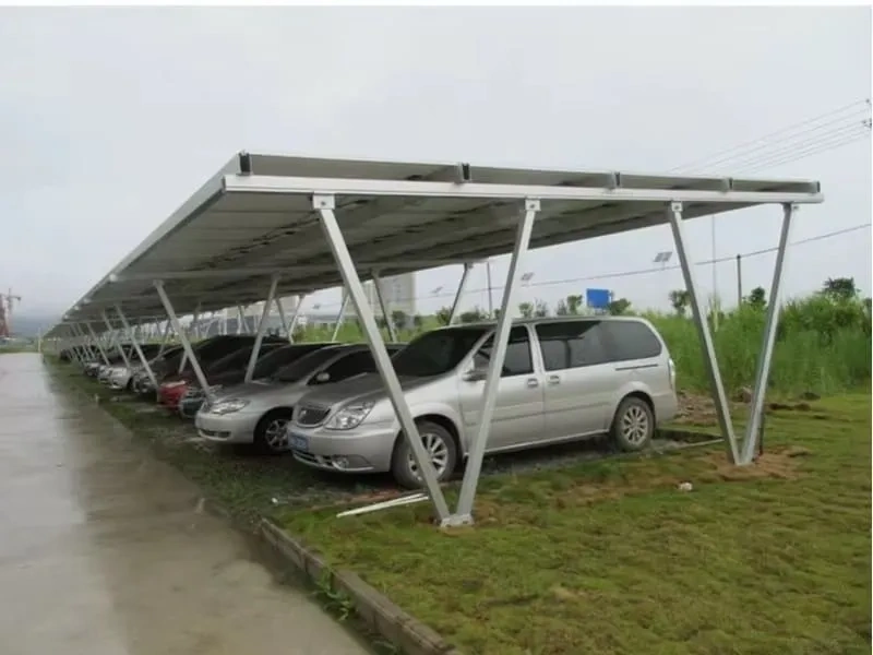 Commercial solar carport mounting system for school, hospital and public facility parking