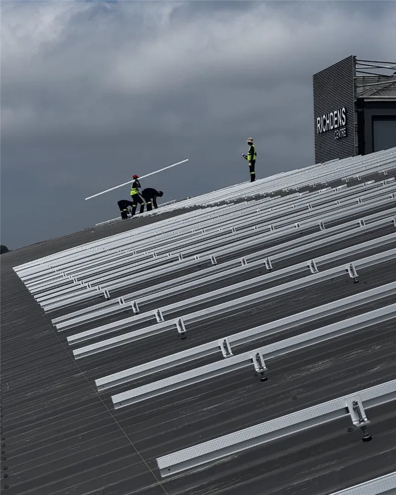 Solar mounting L feet and hanger bolts for corrugated and trapezoidal metal roof PV systems