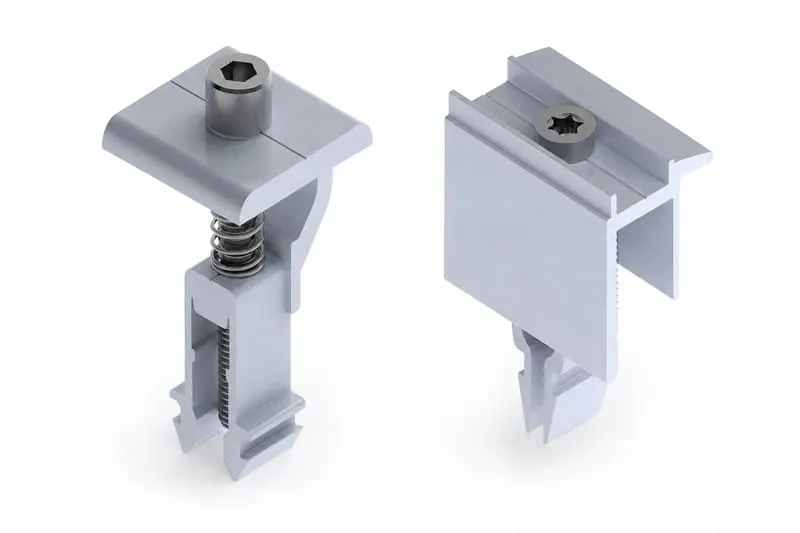 Adjustable universal solar mounting clamp for different framed PV module heights
