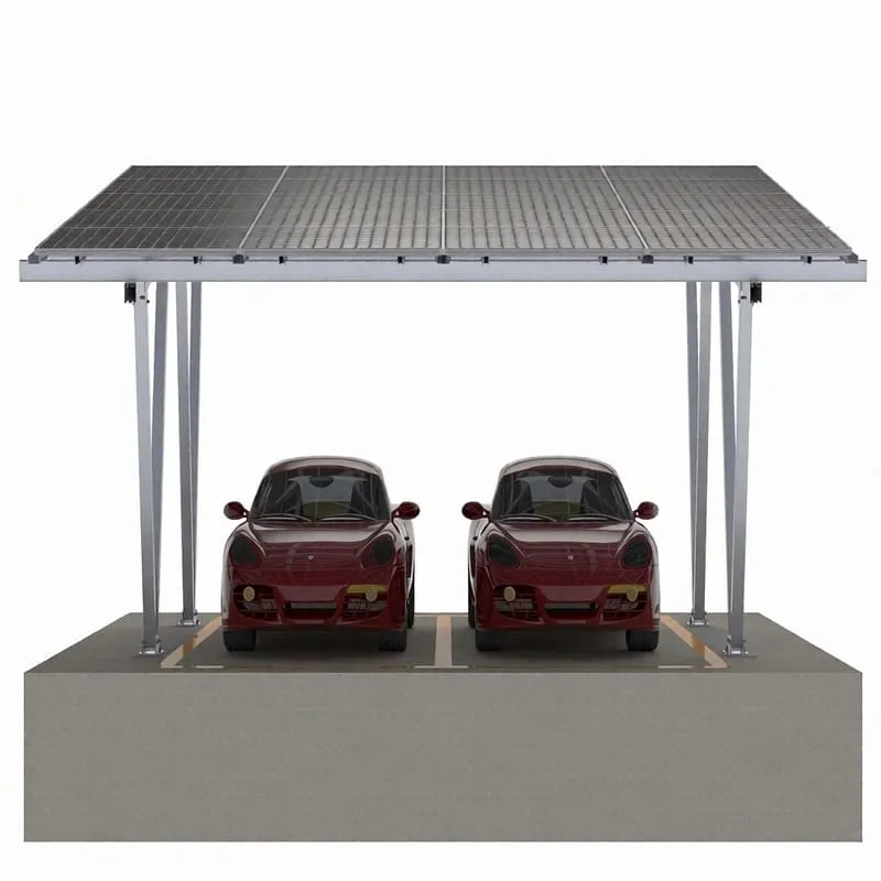 Waterproof solar carport mounting system with drainage channels and a photovoltaic canopy