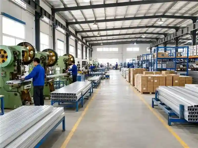 Solar mounting system manufacturer factory with aluminum processing, component inspection, project drawings, packing and shipment