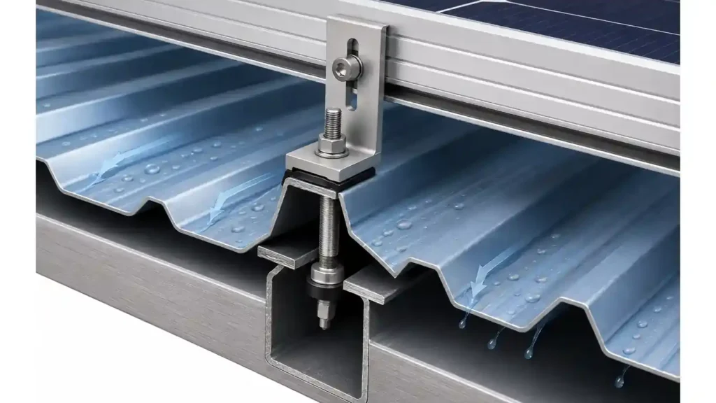 metal-roof-solar-waterproofing-detail