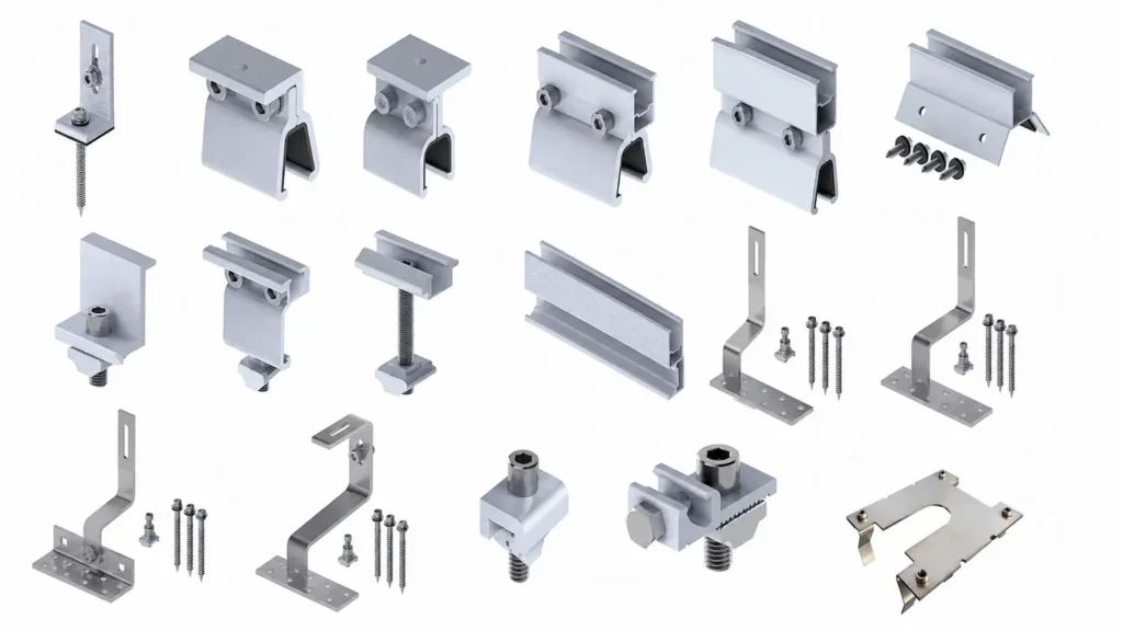 solar-panel-roof-mounting-kit-components