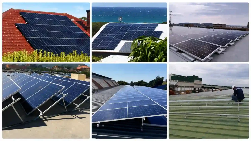 solar roof mounting system